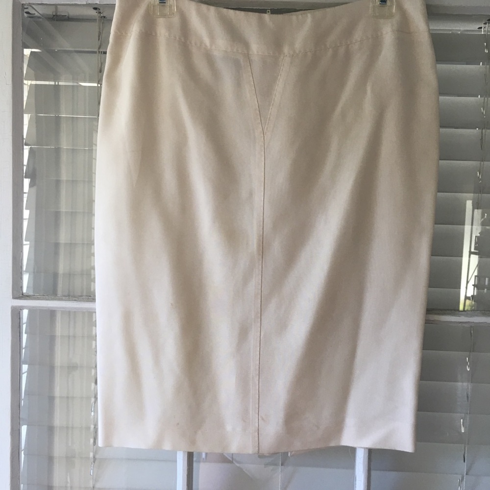 John Paul Gaultier off white pencil skirt